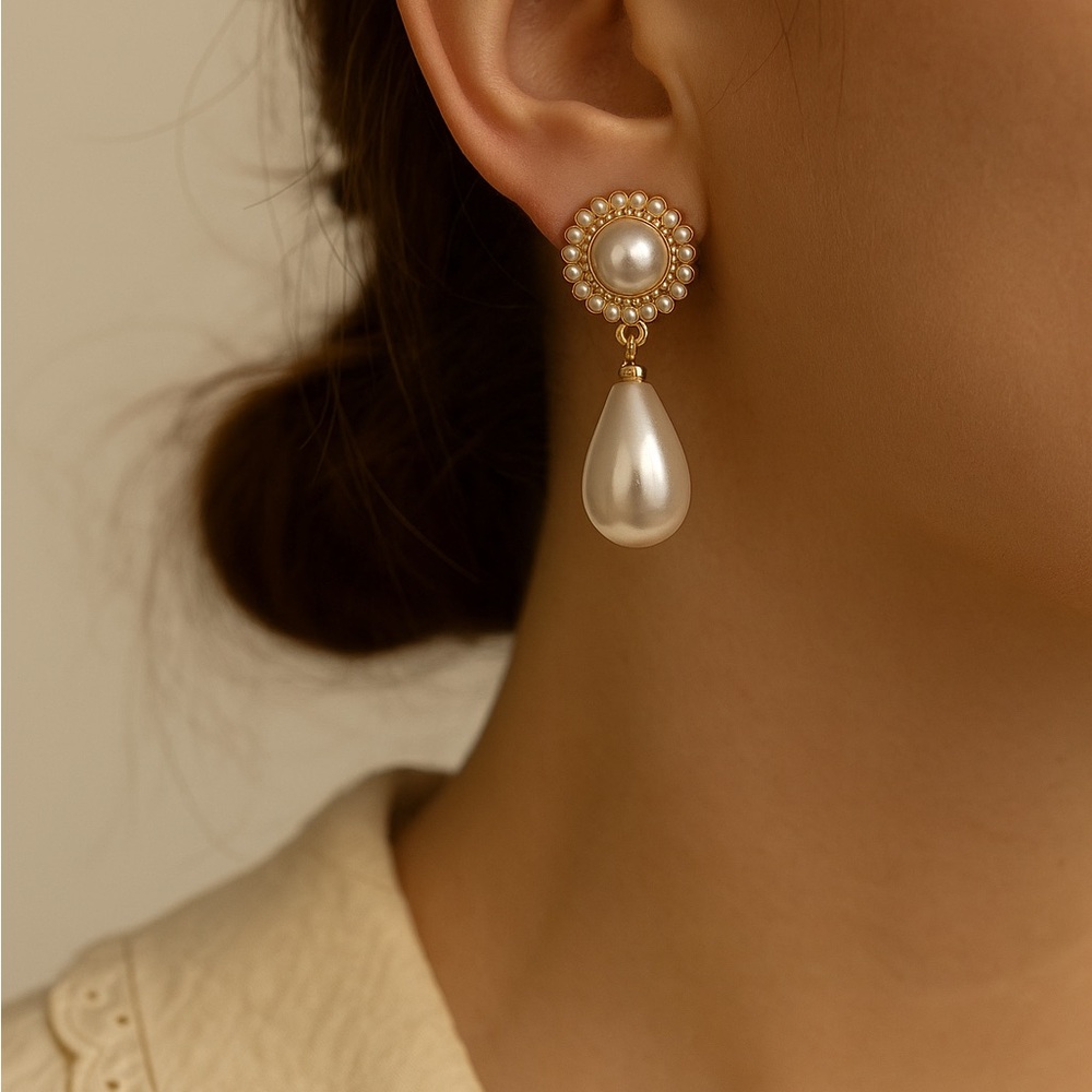 Elegant Pearl Drop Earrings